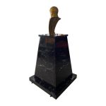 Atatürk Büstü (70cm Alüminyum)+ Kaide (120cm)+ Alt Tabla Granit Desenli - Görsel 3
