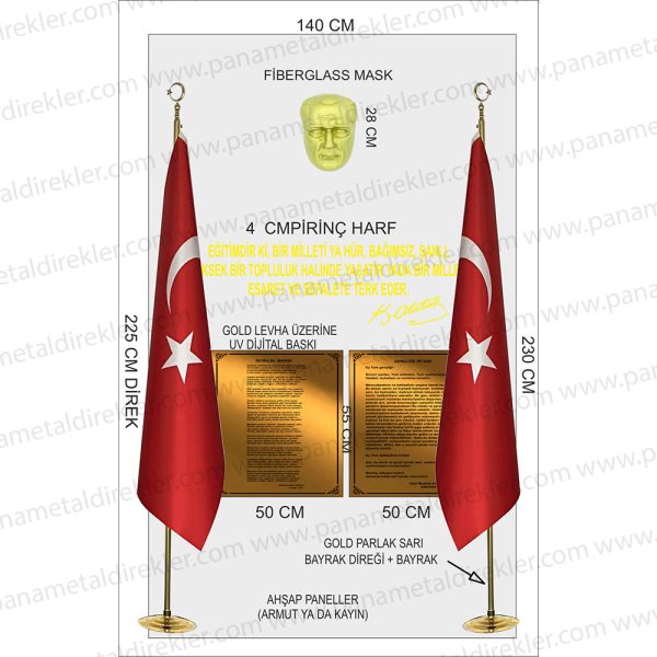 Atatürk Köşesi Seti Poz Model 06